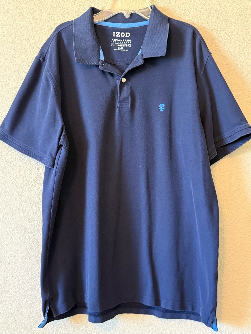 Izod Men’s Navy Blue Polo with Contrast Logo